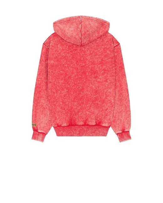 Stay Cool Red Staycool X Gushers Acid Wash Hoodie for men