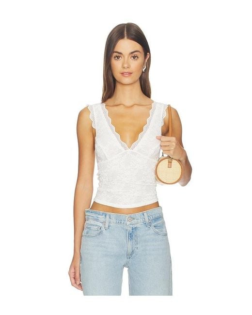 Free People White X Intimately Loved You First Lace