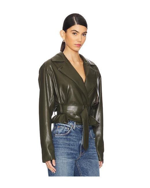 House of Harlow 1960 X Revolve Liv Faux Leather Jacket in Black | Lyst