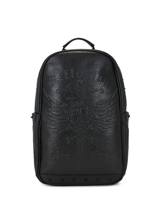 Affliction Black Spike Backpack for men