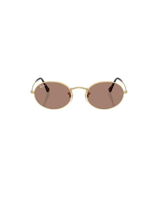 Ray-Ban Metallic Oval Sunglasses
