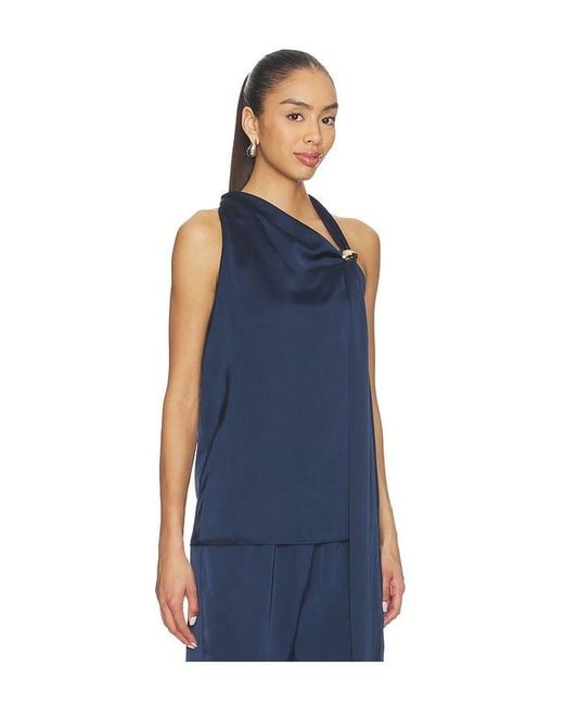 Amanda Uprichard Blue Sonya Top