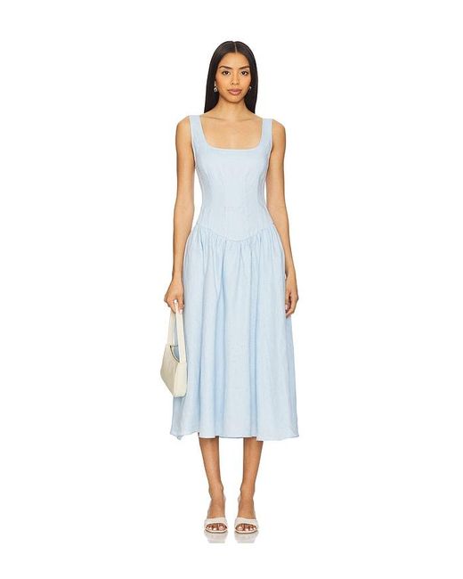 Astr White Midi-Kleid Dress