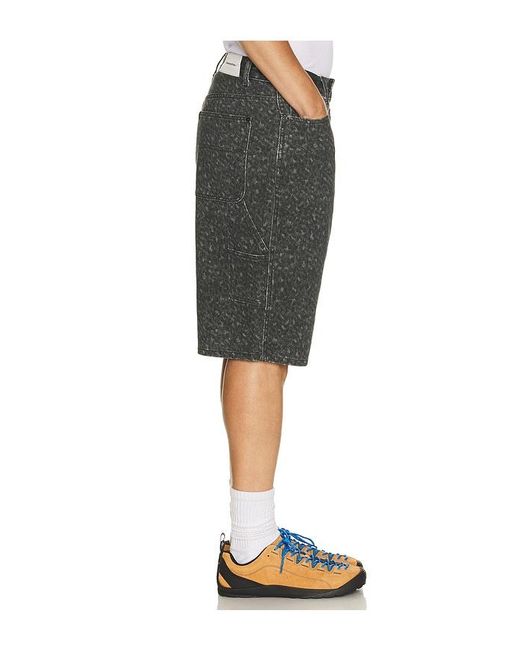 Thisisneverthat Gray Relaxed Painter Short for men