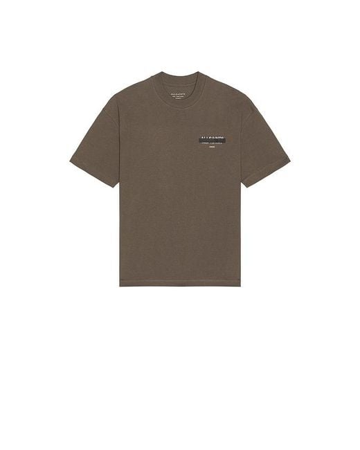 AllSaints Multicolor Redact Crew Tee for men