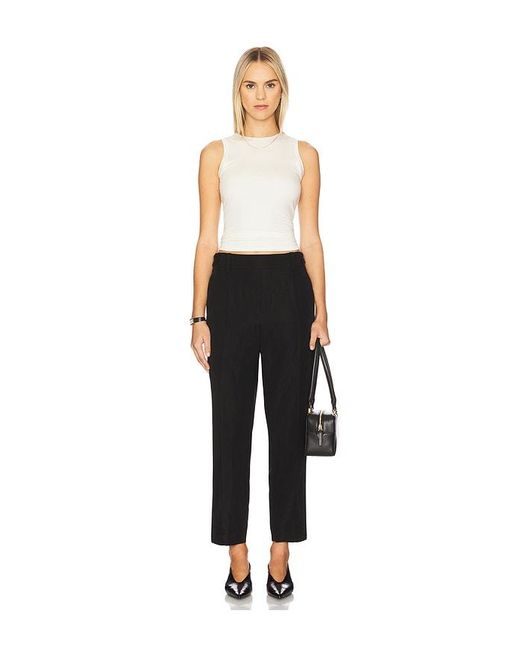 Vince Black Mid Rise Utility Tab Easy Pull On Pant