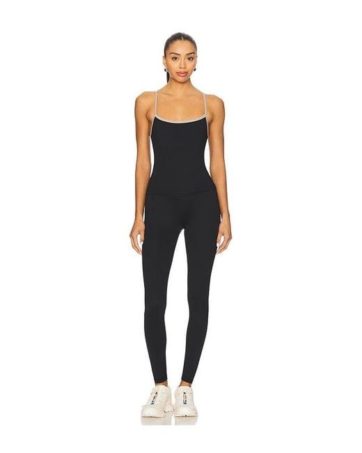 WellBeing + BeingWell Black Flowwell Taryn Tank