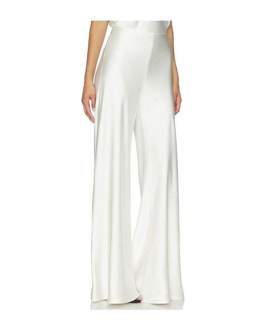 Norma Kamali White Bias Elephant Pant