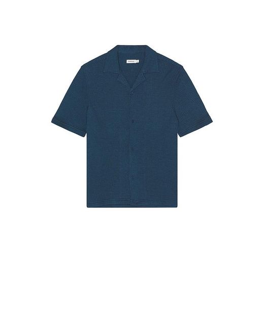 Jonathan Simkhai Blue Troy Short Sleeve Shirt for men
