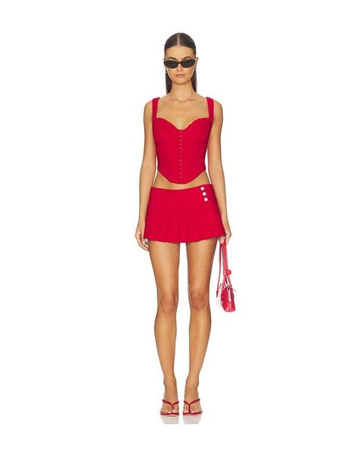 I.AM.GIA Red Bri Corset Top