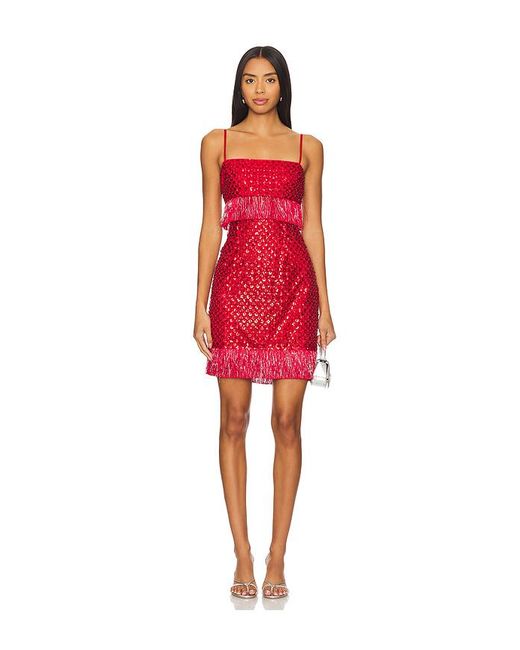 Saylor Red Caitriona Dress