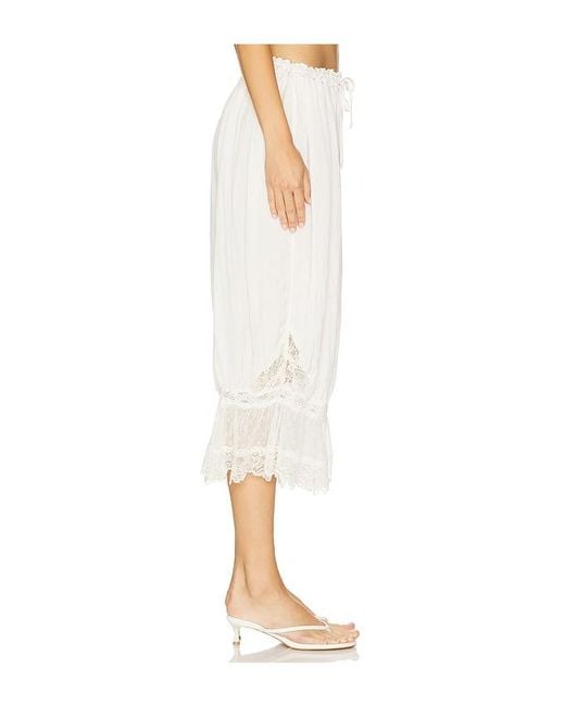 Free People White X Intimately Fp Forever Young Pant