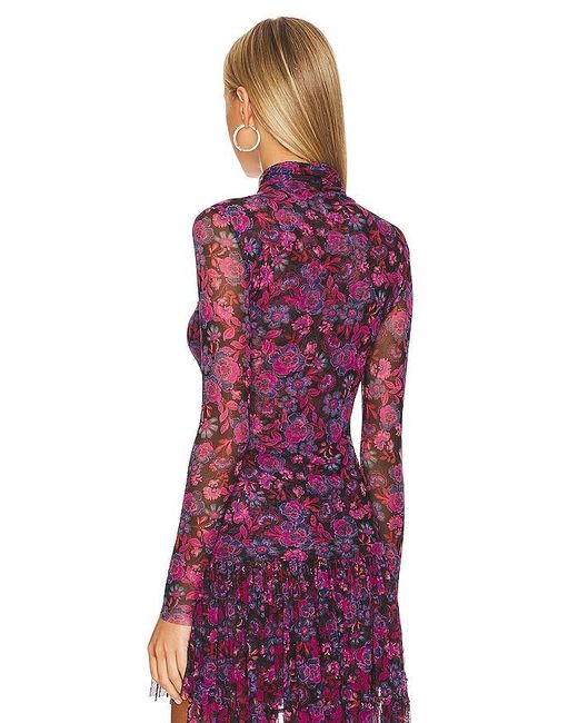 MISA Los Angles Purple Nadja Top
