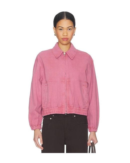 Free People Pink X We The Free Birdie Jacket