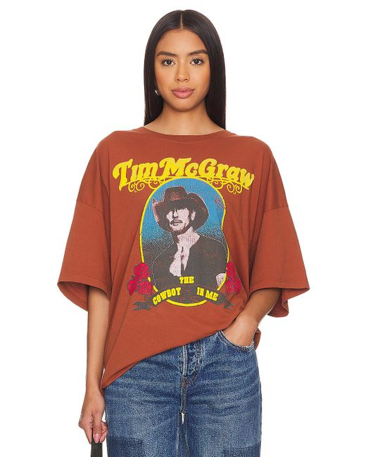 Daydreamer Tim Mcgraw The Cowboy In Me Tシャツ Orange