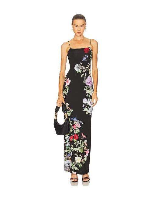 Alice + Olivia Black Fifi Maxi Dress