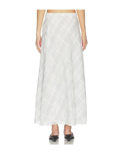 Rag & Bone White Wren Plaid Skirt