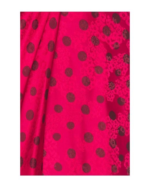Saloni Red Kelly Long Dress