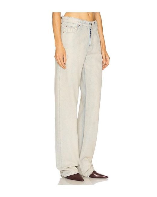 GRLFRND White Bella Low Rise Boyfriend