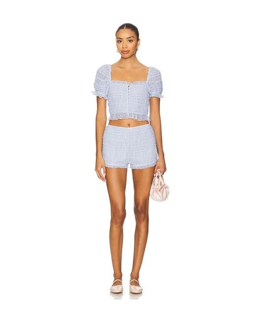 MAJORELLE Blue Olivia Bloomer Short