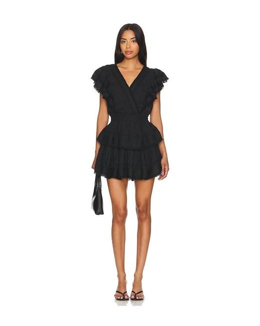 LoveShackFancy Black Gwen Dress