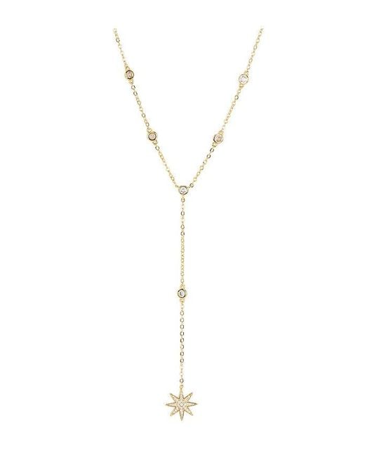 Mazin Jewels White Starburst Lariat