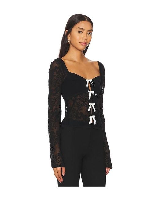 MAJORELLE Black Myla Top