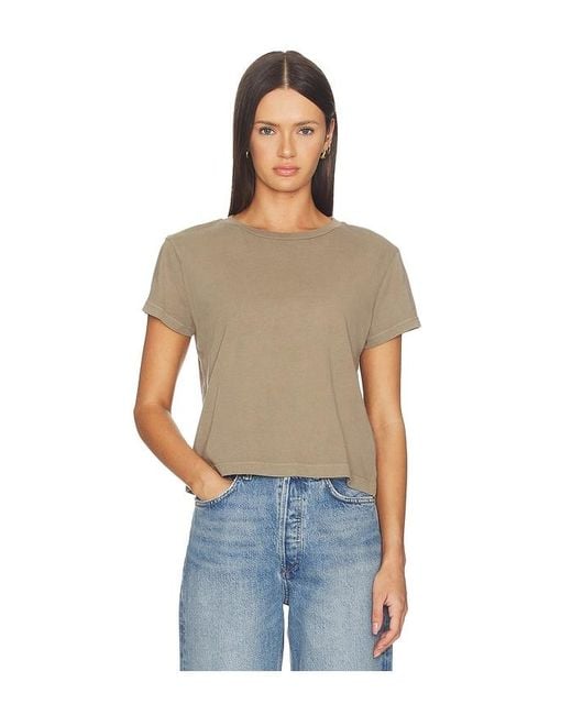 Agolde Blue Adine Tee Shrunken Tee