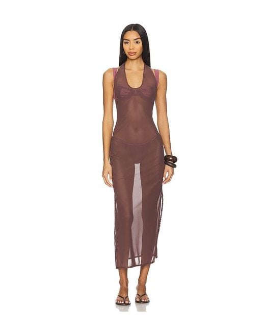 FAE Brown Ava Maxi Dress