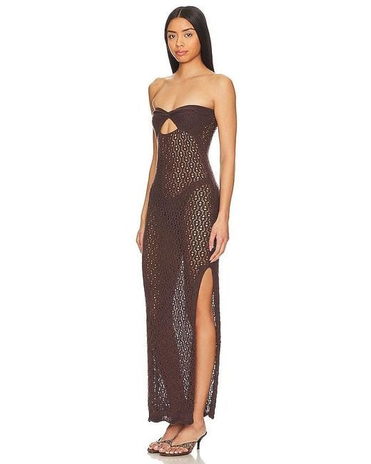 ROBE MAXI MARINE en Chocolate superdown en coloris Multicolor
