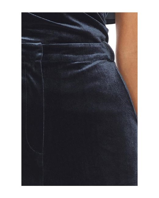 Amanda Uprichard Blue Kelso Velvet Short