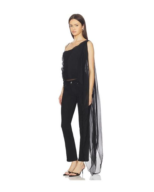 EB DENIM Black Tess Layered Top