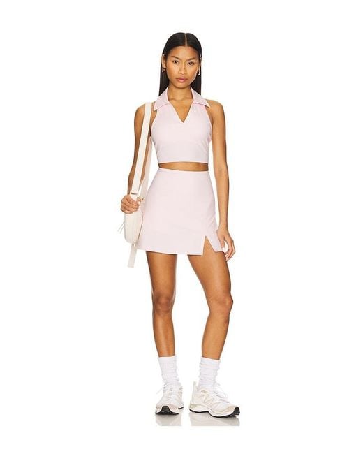 WellBeing + BeingWell White Movewell Frankie Cropped Tank