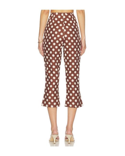 Faithfull The Brand Red Valeria Capri Pants