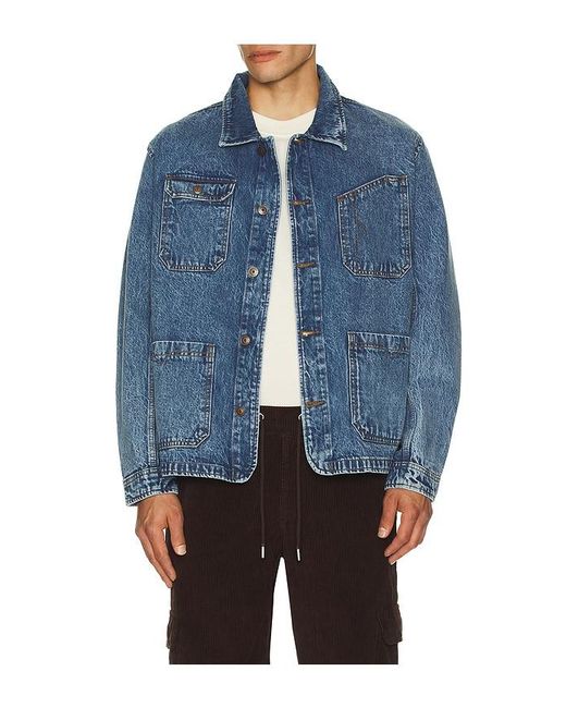 Iron & Resin Blue Kettle Denim Jacket for men