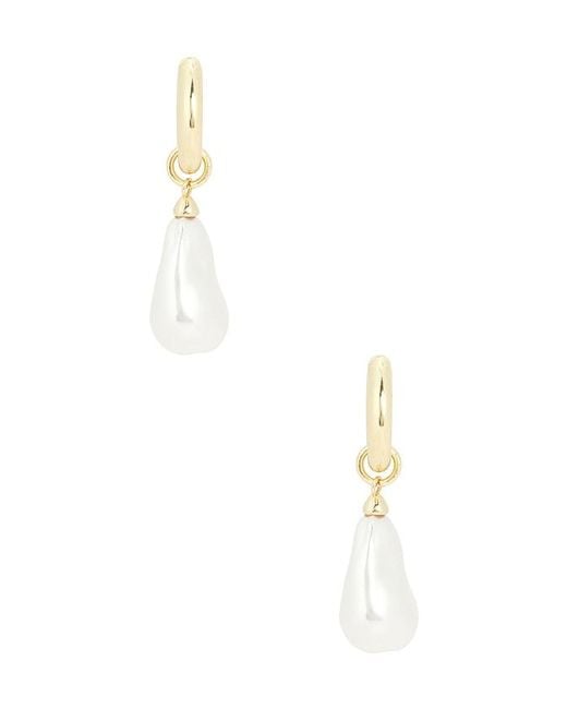 BaubleBar White Teagan Pearl Statement Earrings
