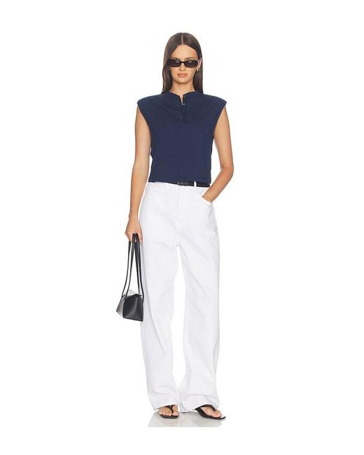 Jonathan Simkhai Blue Nessie Sleeveless Top