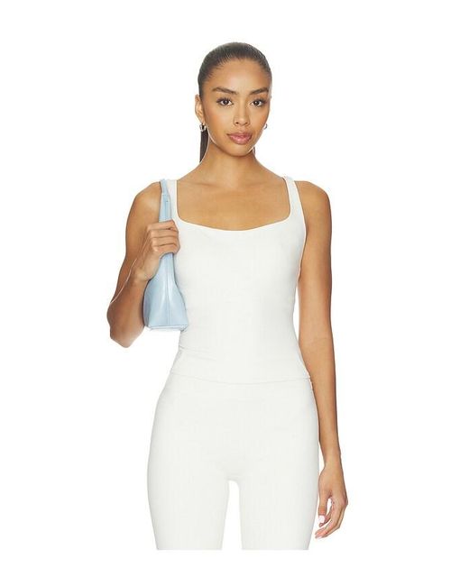 NikeSKIMS White Matte Square Neck Tank