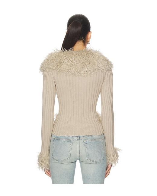 I.AM.GIA Blue Cressida Faux Fur Sweater