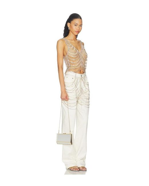Jonathan Simkhai White Maddox Mirror Clutch