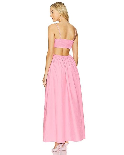 Susana Monaco Pink Open Back Maxi Dress
