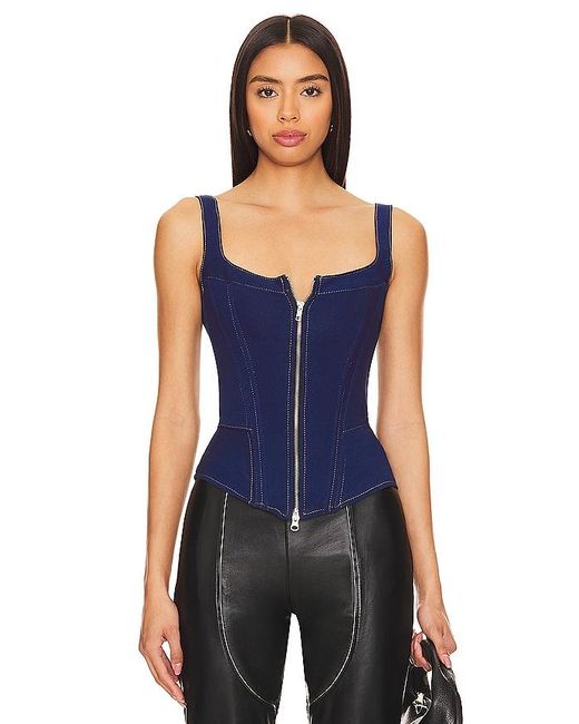 Urban Outfitters Blue BUSTIER CHEVY