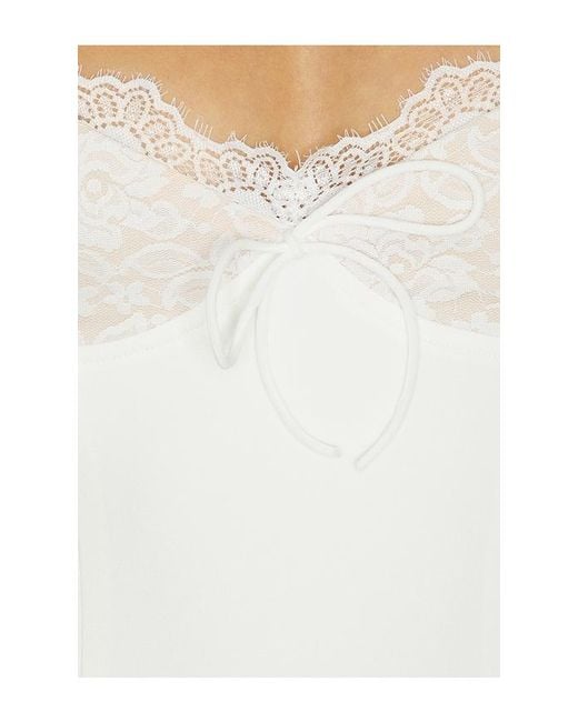 MORE TO COME White Daniela Mini Dress
