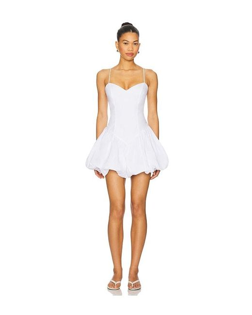 Bardot White Lissett Poplin Mini Dress