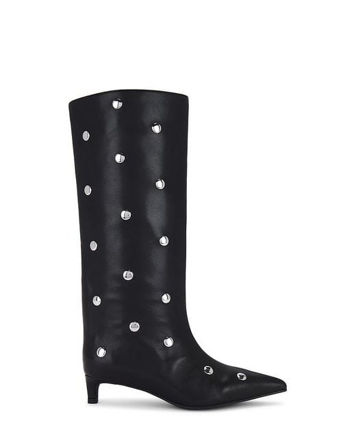 Nakedvice Black Stacey Stud Boot