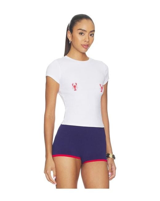 superdown White Trysta Baby Tee