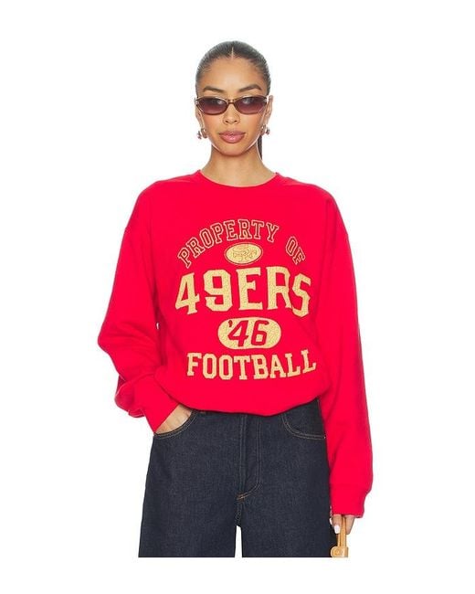 Junk Food Red 49ers Property Sweatshirt