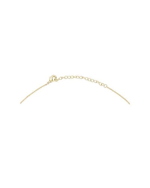 By Adina Eden White Teardrop Drop Lariat Necklace