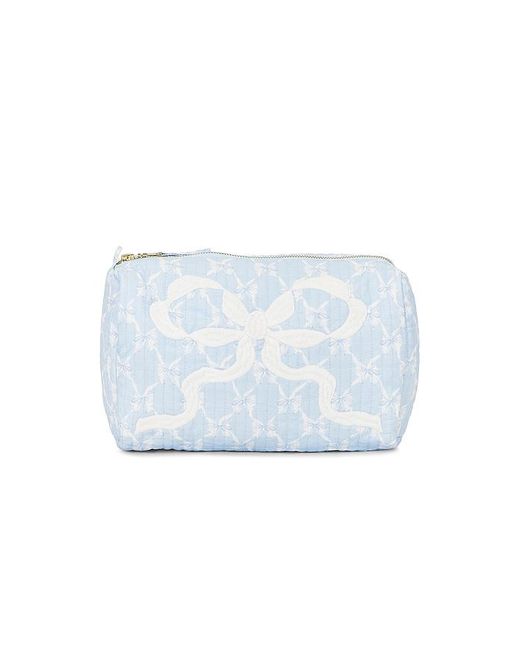 LoveShackFancy Blue Octavia Pouch With Bow