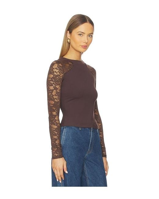 Free People Blue X Intimately Fp No Excuses Long Sleeve